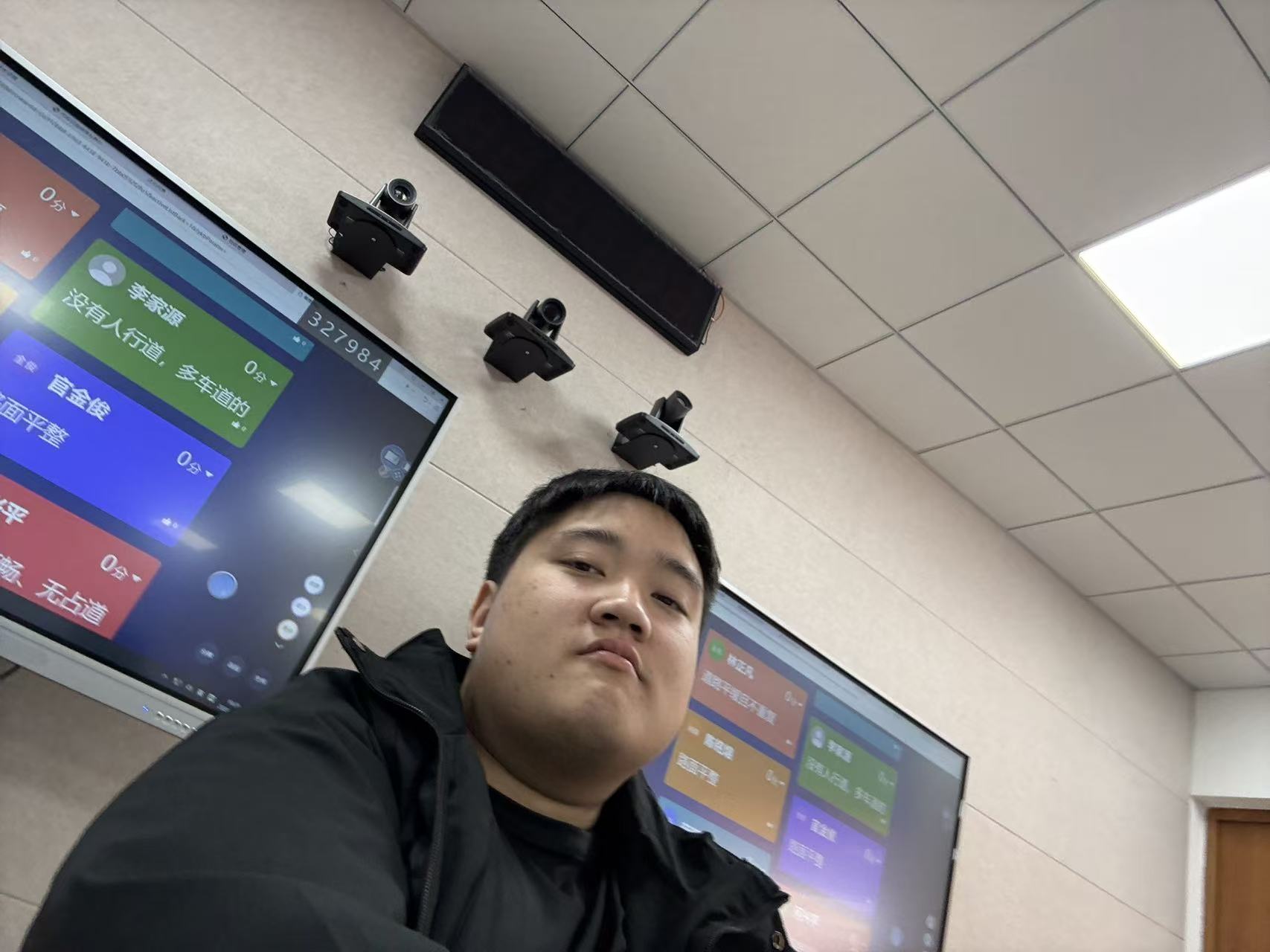 Classroom Display Selfie Low Angle